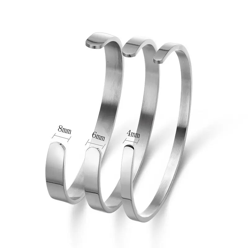 Stainless Steel 316L Bracelet with Personalized Engraving – A Unique and Sophisticated Gift